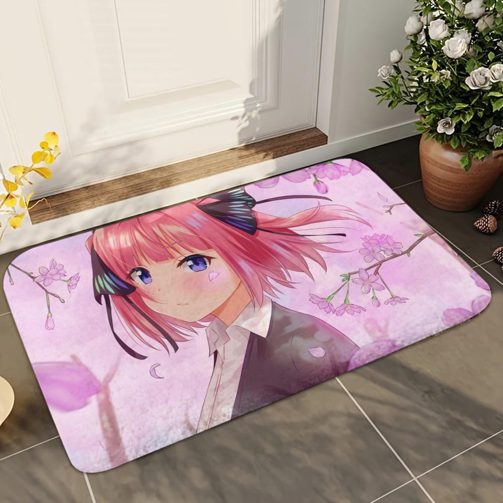 

1pc Kawaii Anime Quintessential Quintuplets Absorbent Mats Anti-Slip Mats Home Decor Supplies Carpets Home Kitchen Floor Mats 40x60cm