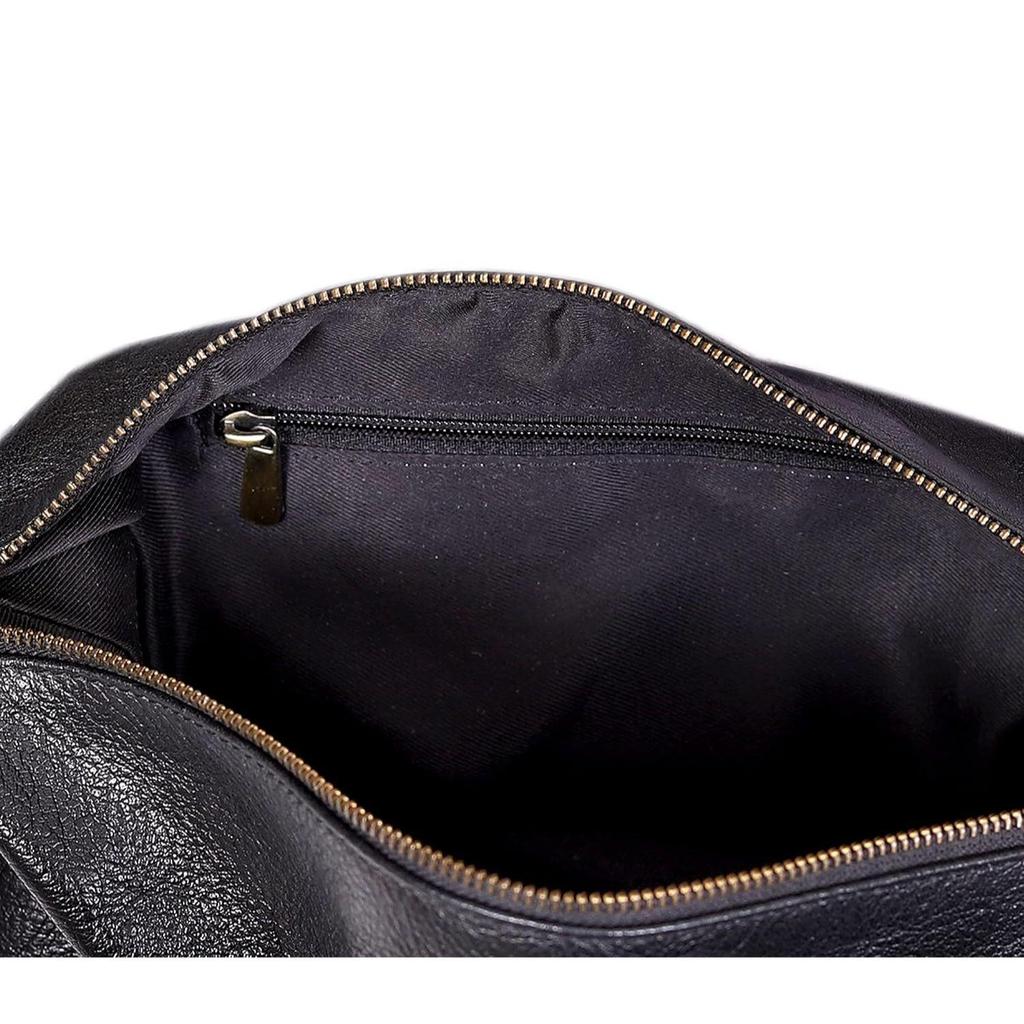 Nová kožená hnědá kosmetická taška unisex cestovní toaletní kosmetická taštička holicí sada pro muže a ženy (Černá)