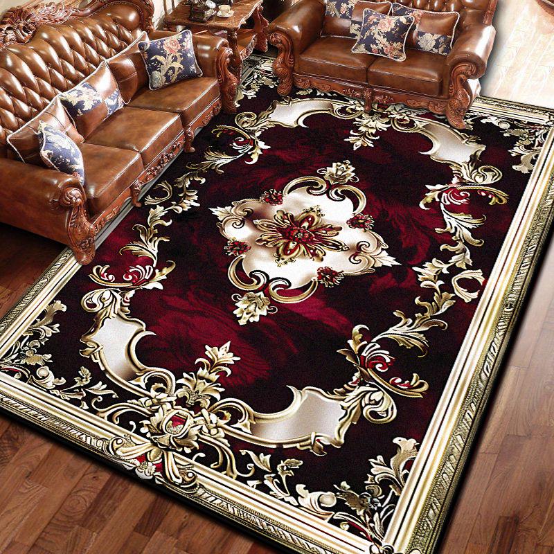 

Европейский ретро ковер для спальни, большая площадь, гардеробная, гостиная, нескользящие напольные коврики, ковер, гостиная, украшение дома, ковры для диванной зоны 80*160cm