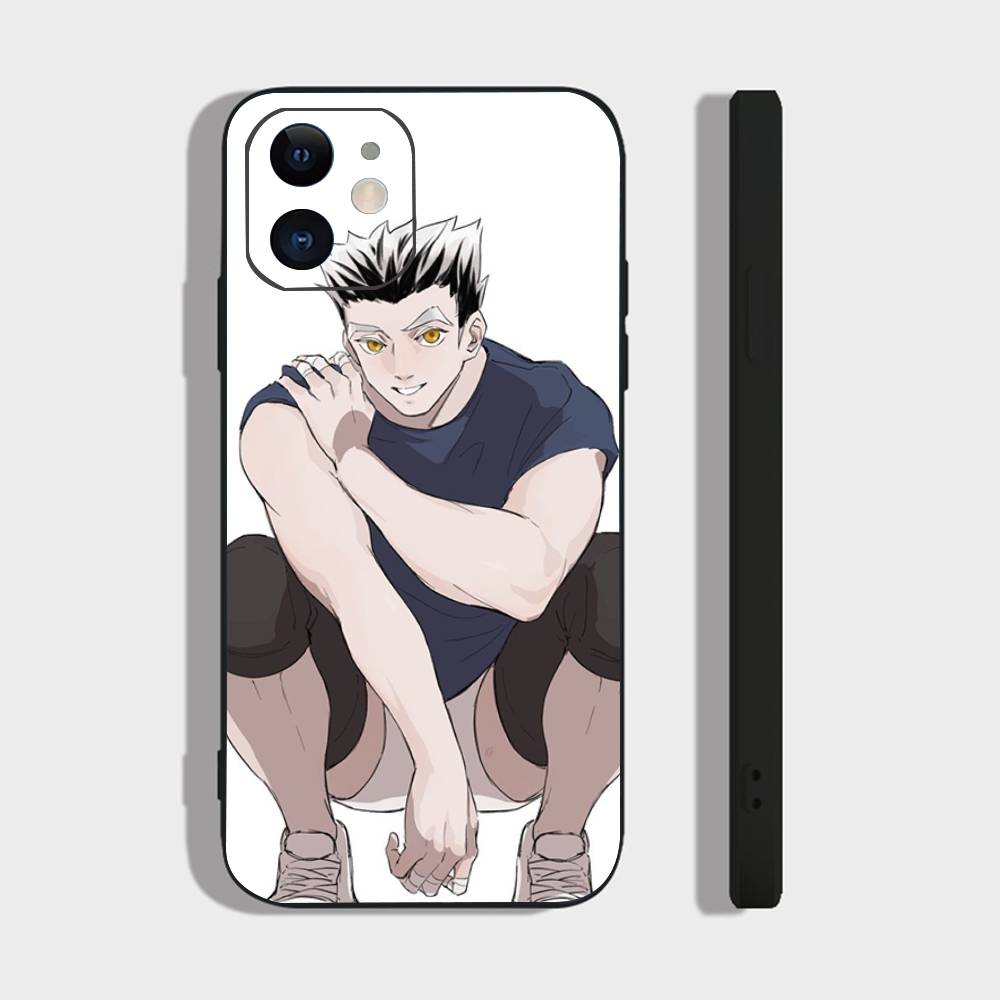 Custodia per Telefono Anime Kotaro Bokuto Per IPhone 17 Air 16 15 14 13 Pro Max 11 12 Copertura Nera in Silicone