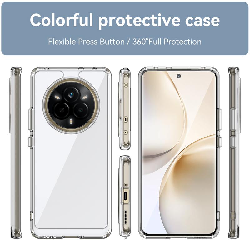 Für Realme 14 Pro Hülle Cover OPPO Realme 14 Pro Capas Neu Stoßfest Bumper Handy Rückseite Klar Transparent Fundas Realme 14 Pro