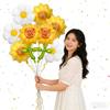 8pcs Sunflower Daisy Rose Foil Balloons Pink White Flower Air Globos Baby Shower Valentines Wedding Birthday Party Decorations