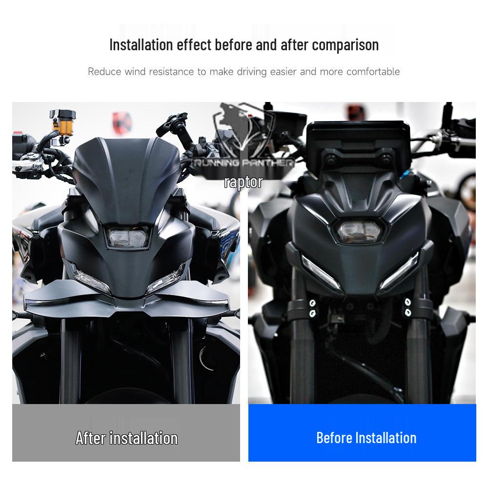 Yamaha MT-09/SP24 Individueller Schnabel-förmiger Unterlippen-Spoiler: Windschneiden-Design für verbesserte Leistung.