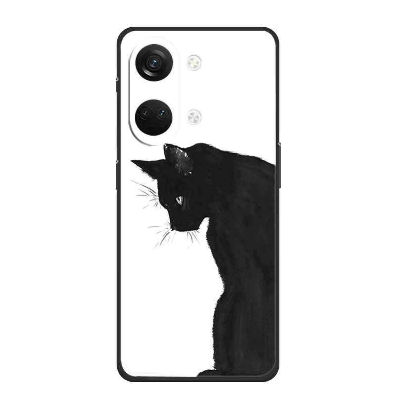 For OnePlus Nord 3 5G Case Coque Nord3 Lovely TPU Soft Cartoon Painted Cat Phone Casses for One Plus Nord 3 Silicon Para Shells