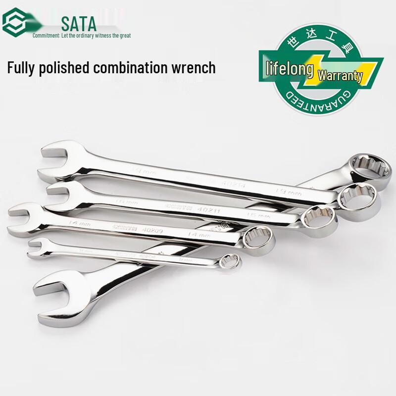 SATA 40221 Polished Ratchet Combination Wrench