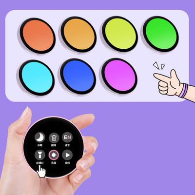 Smart Electronic Badge Customizable Digital Badge with Video Photo Display Rechargeable Clip-On Touchscreen Badge for Events Conferences Personalized