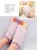 Meda One Size Fits of 5 Women's Five-Toe Socks, Stay-Stick, Breathable, Anti-Odor, All, Ankle-Length, Moisture-Wicking, Quick-Drying (D Multicolor/Set