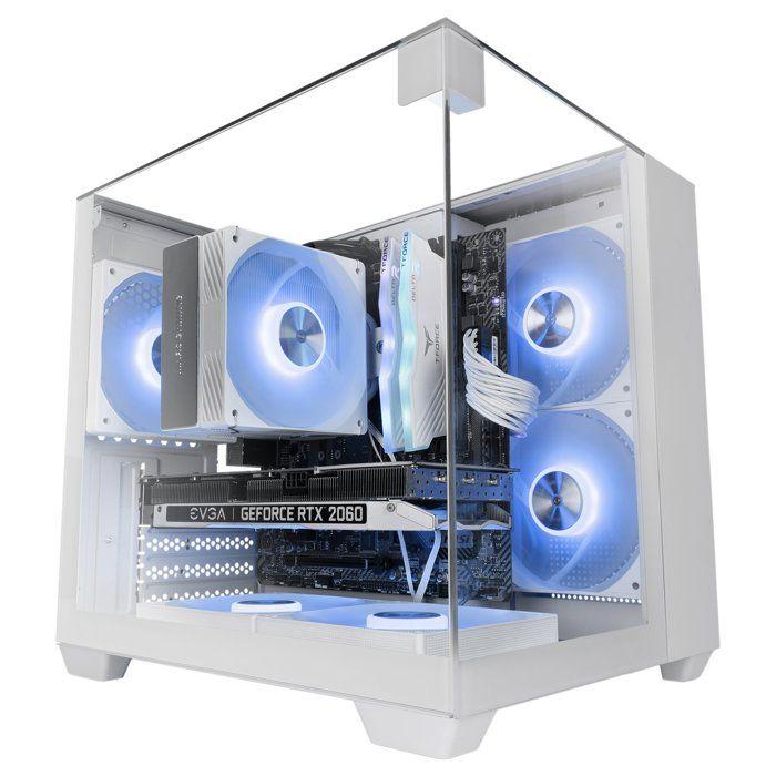 Boîtier Gaming - Mars Gaming - MC-VISIONM - MicroATX - Refroidissement Liquide 240mm - Triple Verre Trempé