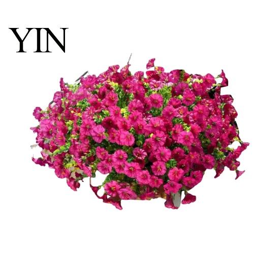 Fiori Artificiali da Giardino Resistenti ai Raggi UV Petunie, Fiori Finti da Esterno per Patio Portico Vasi Appesi, Piante Realistiche Decorazione Interna
