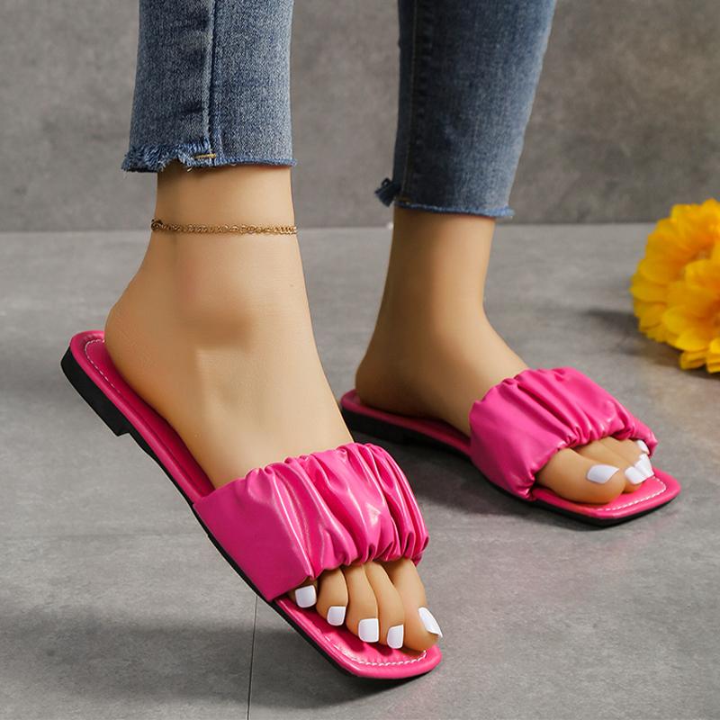 Flats Women Shoes Slippers Beach Slingback Sandals New Summer Casual Slides Open Toe Shoes Women Flip -Flops Fad Ladies