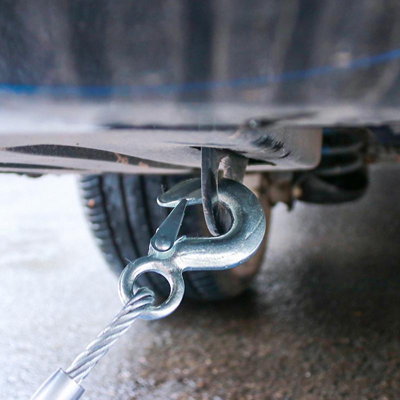 

Steel Wire Rope With Hook Steel Wire Towing Strap Car Supplies Anti-Slip High Tensile Strength For Truck Boats Motorcycles United States