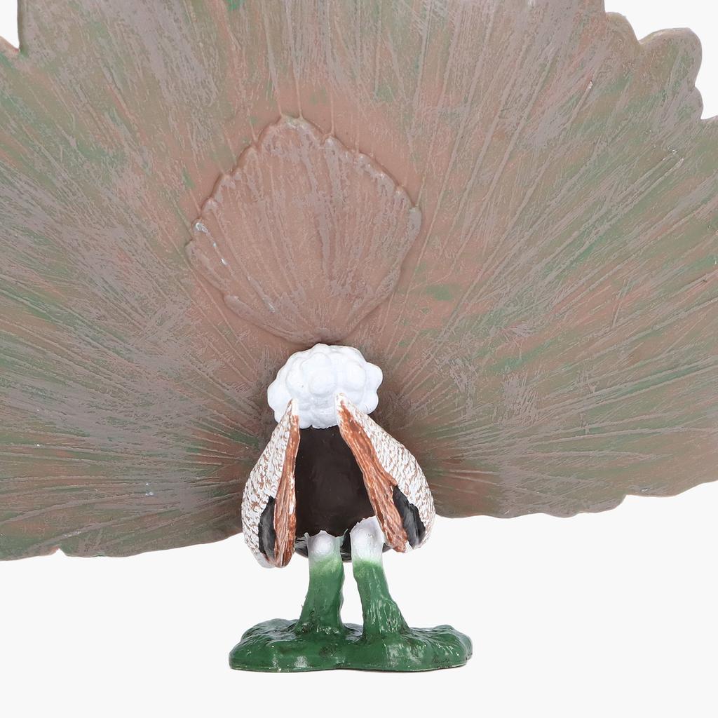 Simulation Peacock Model Simulated Lifelike Birds Peacock Animal Vinyl Model Decorative Ornament Gift
