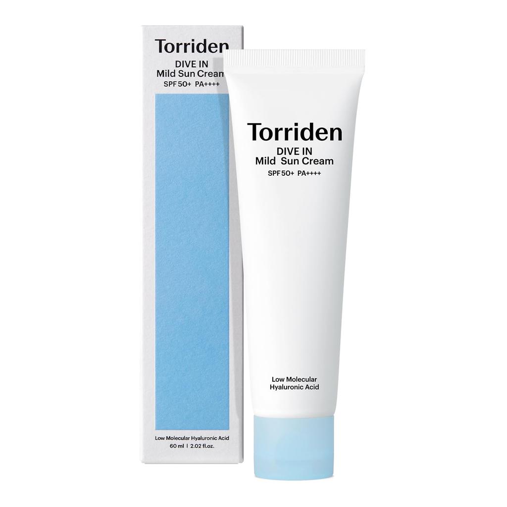 Torriden Mild Sun Cream 60ml Cream / Sunscreen/Sun / SPF50+ PA++++ [Official/Genuine Product]