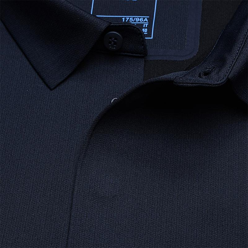 Fila Comfortable Skin-Friendly Commuter Versatile Long Sleeve Polo Shirt Men Tops Deep-Blue F11M632203FDB