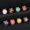 Mini Natural Crystal Apple Pendant for Christmas Eve