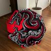 1pc Red Dragon Yin Yang Symbol Umbrella with Plastic Handle,Suitable for All Seasons Home Travel Outdoor UmbrellaDD1076