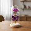 Butterfly Gold Foil Rose Immortal Flower Glass Cover Qixi Festival Valentine's Day Gift Creative Mother's Day Christmas Gift