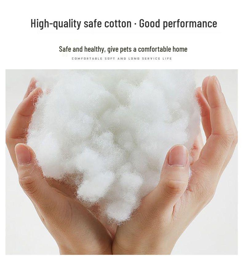 Banana-Shaped Easy-Clean Semi-Closed Pet Bed with Blanket for Cats and Dogs, All-Season