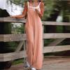 2024 Women's Cotton-Linen Casual Pocket Suspender Jumpsuit