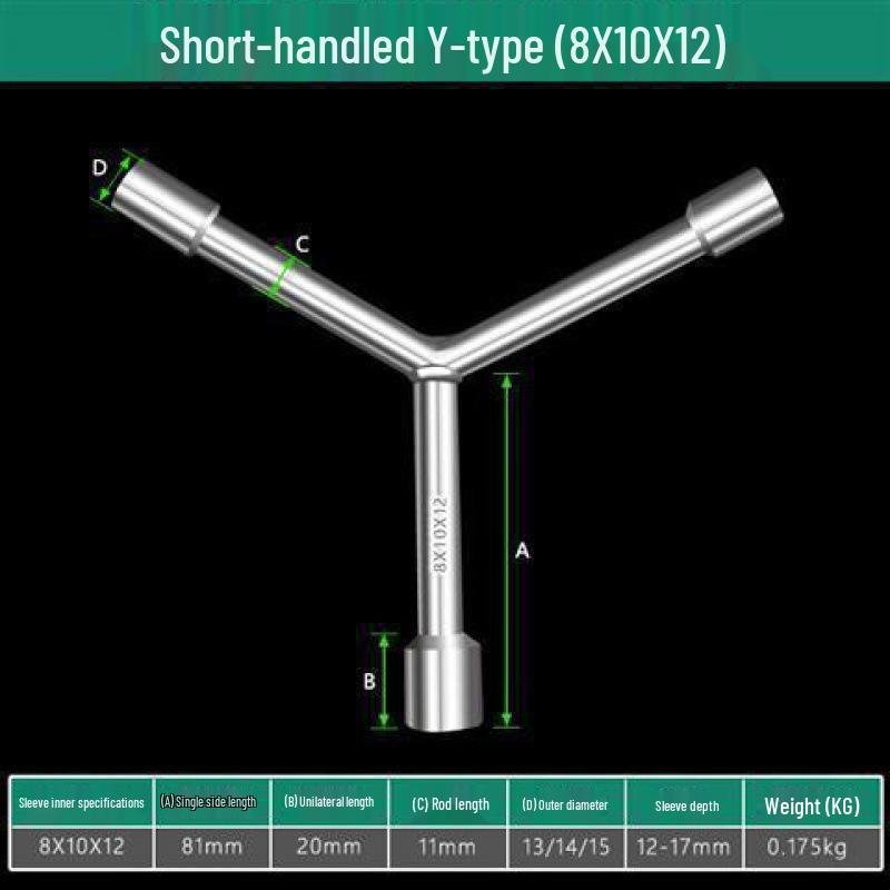 Y-Type Hexagon Motorcycle Auto Repair Metric Tire Tool