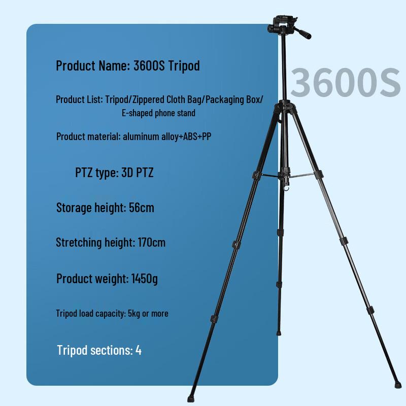 Lilang Professional Aluminum Camera Tripod