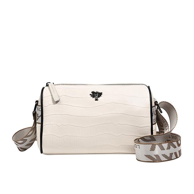 

Гуанчжоу женская сумка поколение высокая текстура крокодиловый узор сумка мессенджер натуральная кожа мягкая поверхность цилиндрическая сумка 23X12X14cm