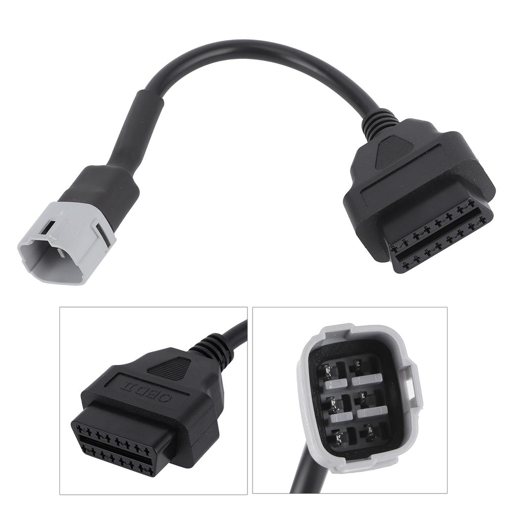 6Pin OBD2 Diagnostic Adapter Harness Replacement Fit for Suzuki GSXR 1000 1000R 125