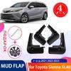For Toyota Sienna    4 XL40 4X Mudflaps Splash Guard Mud Flap Mudguards Wheel Fender Flare Car Styling Accessories