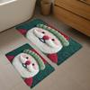 Cartoon Print Santa Claus Hallway Mat The Gingerbread Man Festival Door Mat  Bedroom