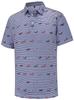 Summer Essential! Fun Tropical Print Short Sleeve Polo, Casual
