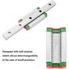 Guia de Movimento Linear, 100mm×9mm MGN9H Aço Rolamentado Miniatura Guia Linear Trilho + Bloco Deslizante Carro Usado para Equipamento Automático, etc