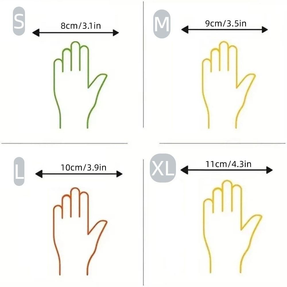 100Pcs Transparent Disposable Gloves PVC Thick And Durable Cleaning Gloves Flexible Touch Comfortable Fit Plastic Gloves