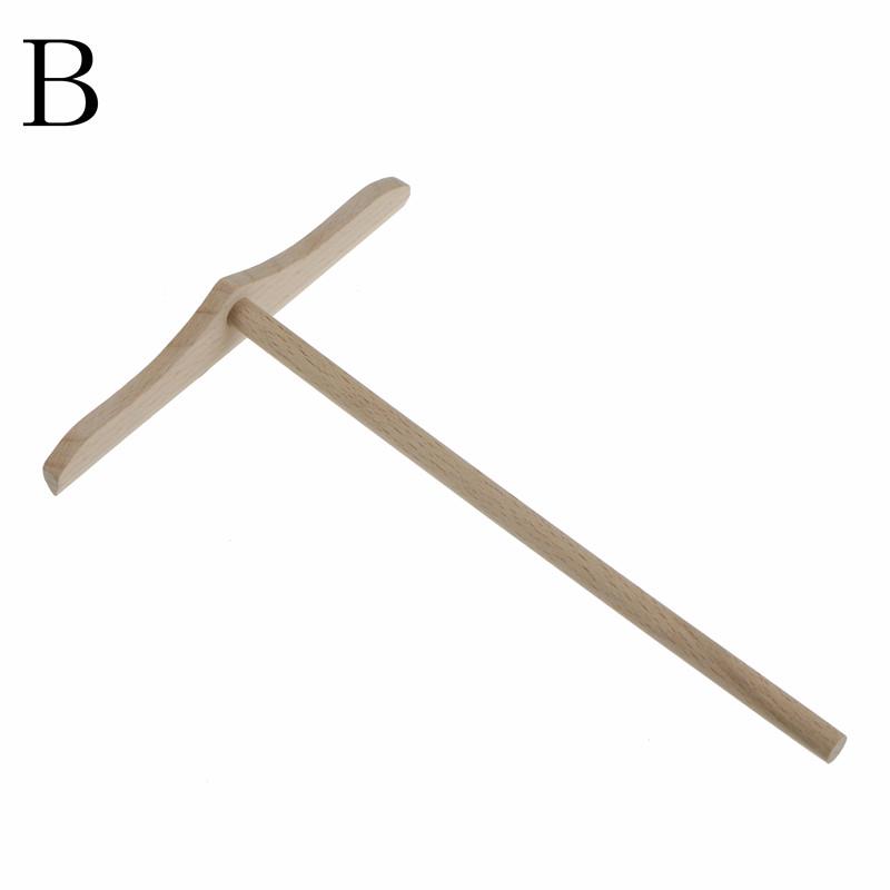 Wooden Pancake Spreader Crepe Tortilla Rake Batter Spreading Kitchen Utensil