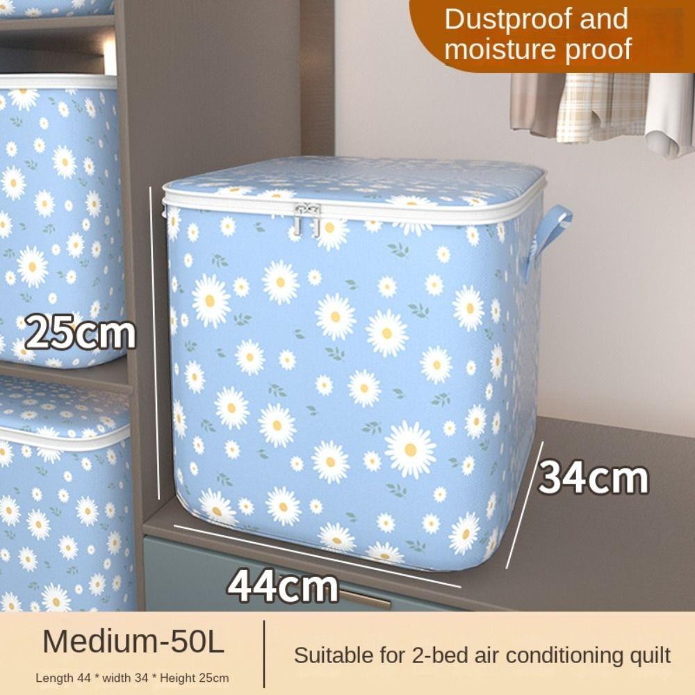 Mit Griffen Aufbewahrungsbehälter für Kleidung Gänseblümchen Aufbewahrungsbehälter Große Kapazität Steppdecken-Aufbewahrungstasche