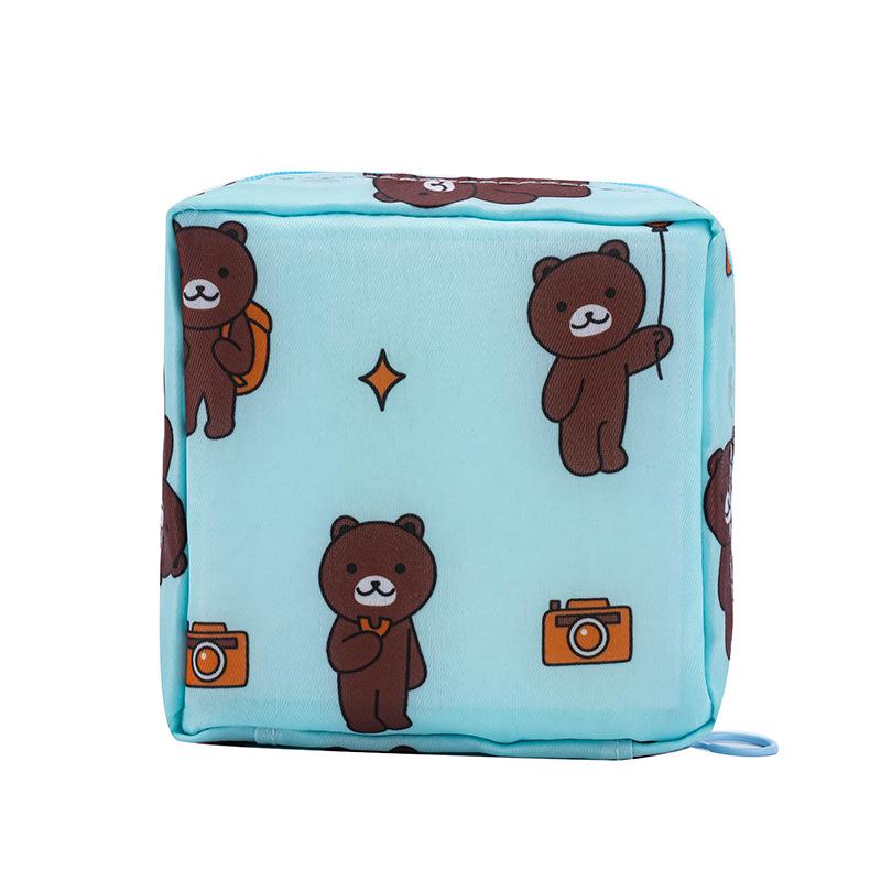 Large Capacity Student Style Portable Menstrual Pad Storage Bag