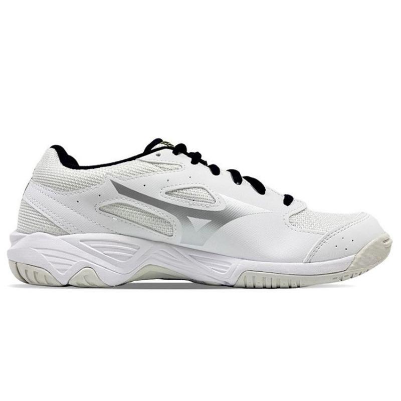 Mizuno Cyclone Speed 1 unisex breathable badminton sneakers white silver V1GA218103