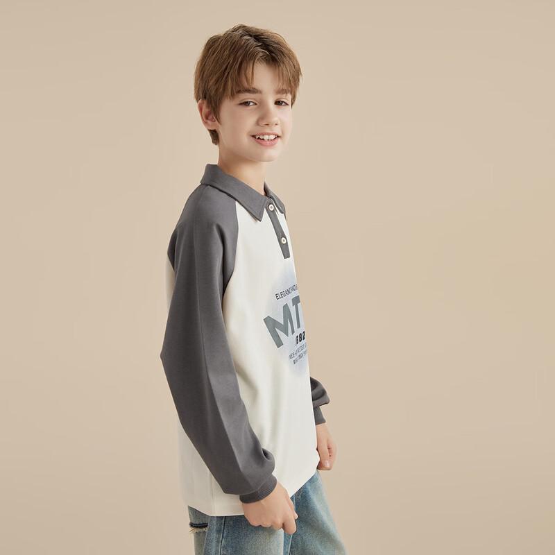 Montagut Kids' Colorblock Polo Long Sleeve T-Shirt