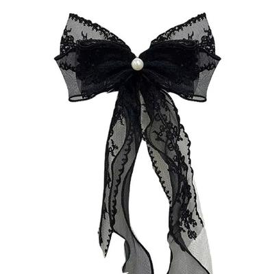 Lace Bow-knot Curtain Tieback Clip Easy Installation Decorative Curtain Holders French Style Elegant Drapery Holder Fastener
