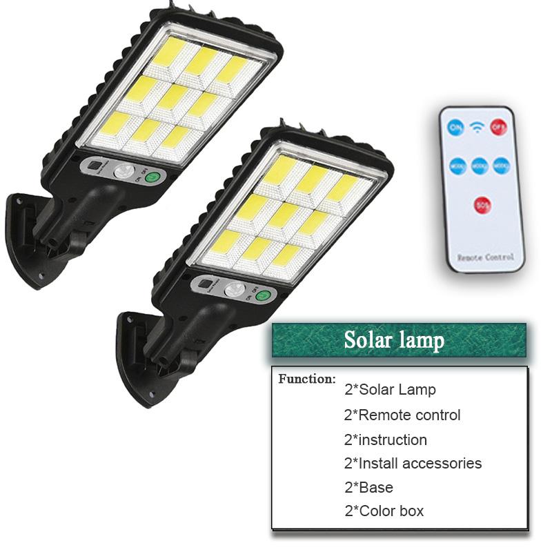 500000LM Solar Light Outdoor LED Solar Lamp Motion Sensor Street Light Waterproof Wall Light Garden Outdoor Christmas Decoration