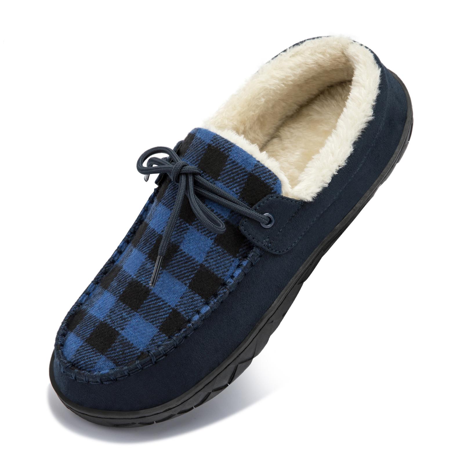 Большие размеры 49 50 Мужские мокасины Теплые домашние мягкие тапочки Кожаные деловые — фото 13