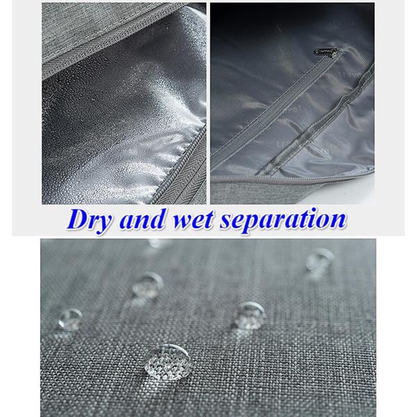 Men And Women Wet And Dry Separation Bag Waterproof Clothing Storage Sports Gym Travel Bag
