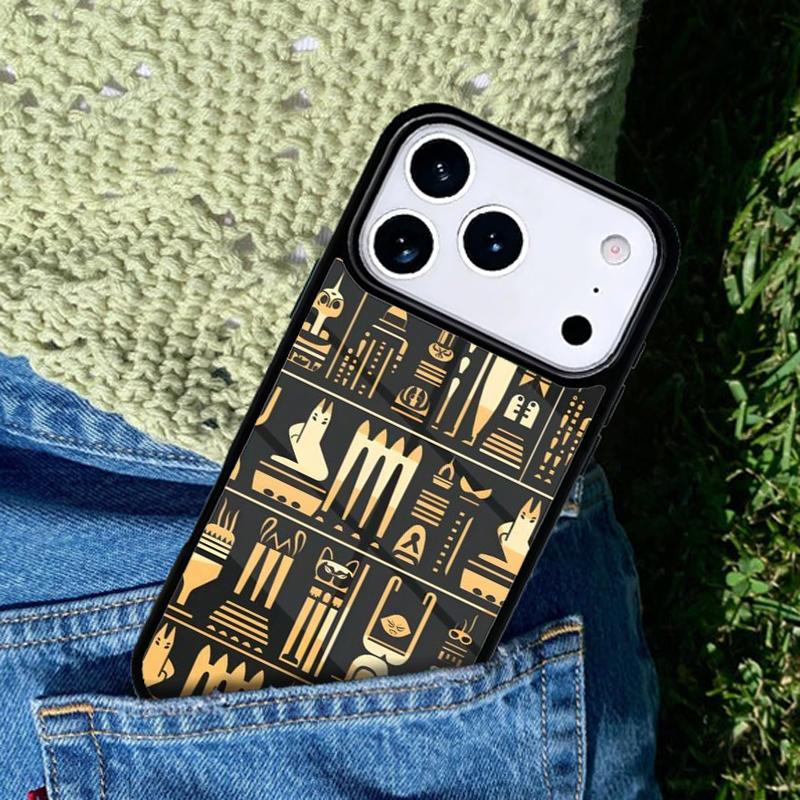 Egypt Nefertiti Anubis Ankh Phone Case Cover Compatible with for IPhone 17air 16e 15 14 13 12 11Pro Max 17 Air