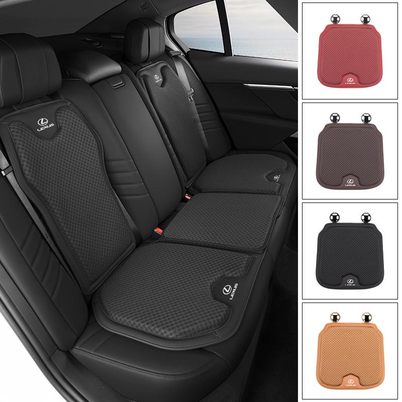 Car Seat Ice Silk Cushion Backrest Waist Pad Protector Cover Interior For Lexus CT200h ES250 ES300h IS250 IS200 GS300 GS460