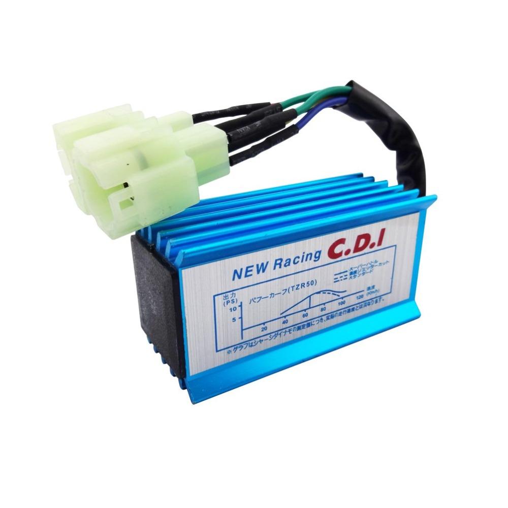 Motorcycle Blue 6 Pin Racing AC CDI Ignition Box 6pin for GY6 50cc 125cc 150cc Moped Scooter ATV Quad