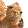 Animal Sculpture Garden Statue Ornaments Decoration Pine Cone Decorative Straw Squirrel Figurine