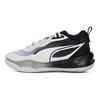Puma Playmaker Fade Synthetisches Leder Bequem Sport Low-Top Lifestyle Schuhe Unisex Sneaker Schwarz Weiß 389328-02