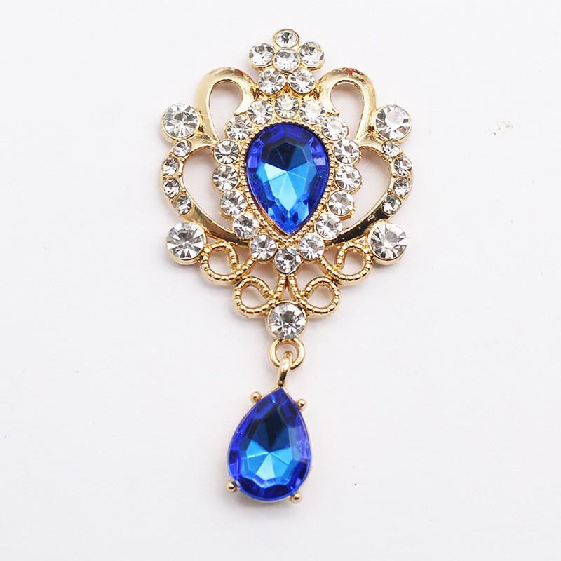 32*60MM Teardrop Acrylic Pendant Brooch for DIY Clothing and Headdress.