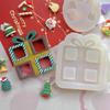 Present Box Silicone Mold Quicksand Epoxy Casting Molds Resin Shaker Mold DIY Pendant Keychain Jewelry Making Mold