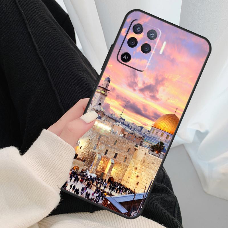 Jerusalem Western Wailing Wall Case For Oppo A96 A76 A16 A60 A98 A58 A78 A18 A38 A80 A40 A77 A57 A17 A74 A54 A94 A15 A5 Pro
