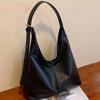 Women's Fashion PU Leather Large Capacity Tote Bag - Versatile Simple Shoulder Bag for Commuting & Banquets